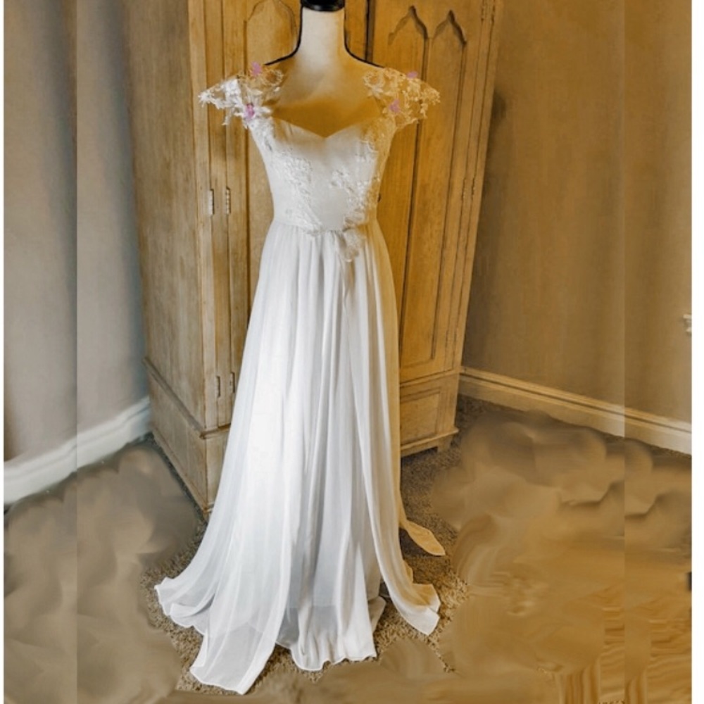 AfterSix prom/formal chiffon+sparkle floor-length